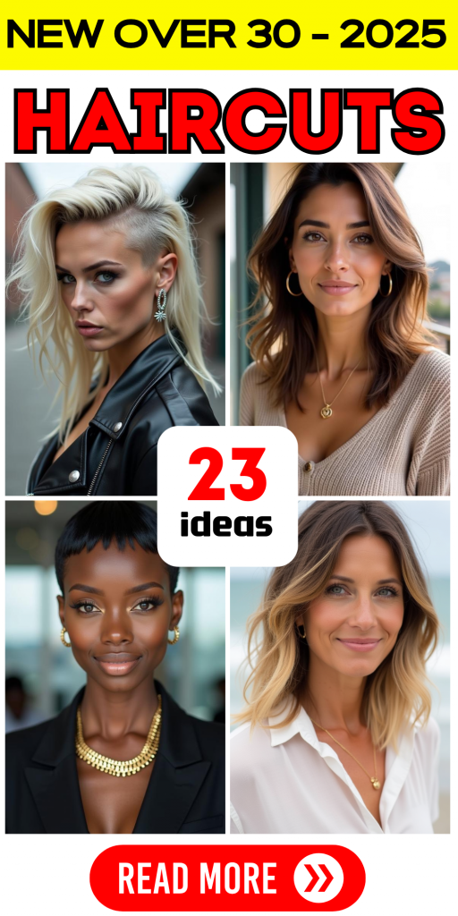 23 Trendy Haircuts for Women Over 30 in 2025: 23 Modern Styles for a Fresh Look