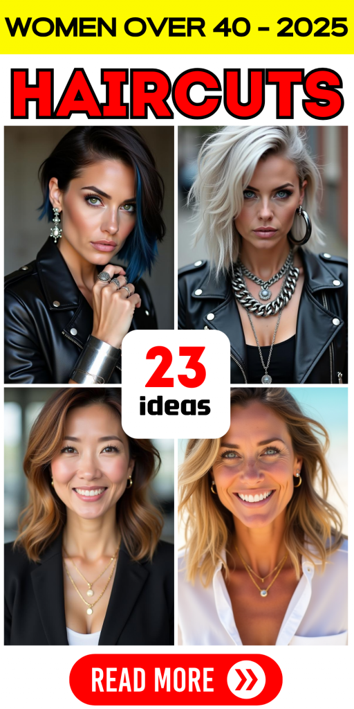 23 Top New Haircuts for Women Over 40 in 2025: Trendy and Flattering Styles