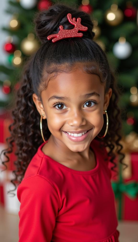 23 Festive Christmas Hairstyles for Kids | Holiday Hair Ideas