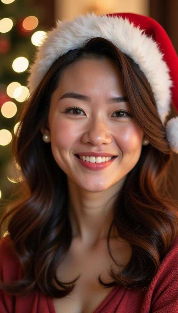 23 Stunning Christmas Hat Hairstyles for a Festive Look This Holiday Season