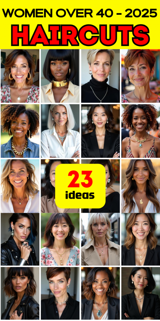 23 Top New Haircuts for Women Over 40 in 2025: Trendy and Flattering Styles