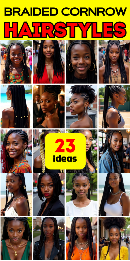 23 Top Braided Cornrow Hairstyles for 2025: Natural Hair, Men, and Kids