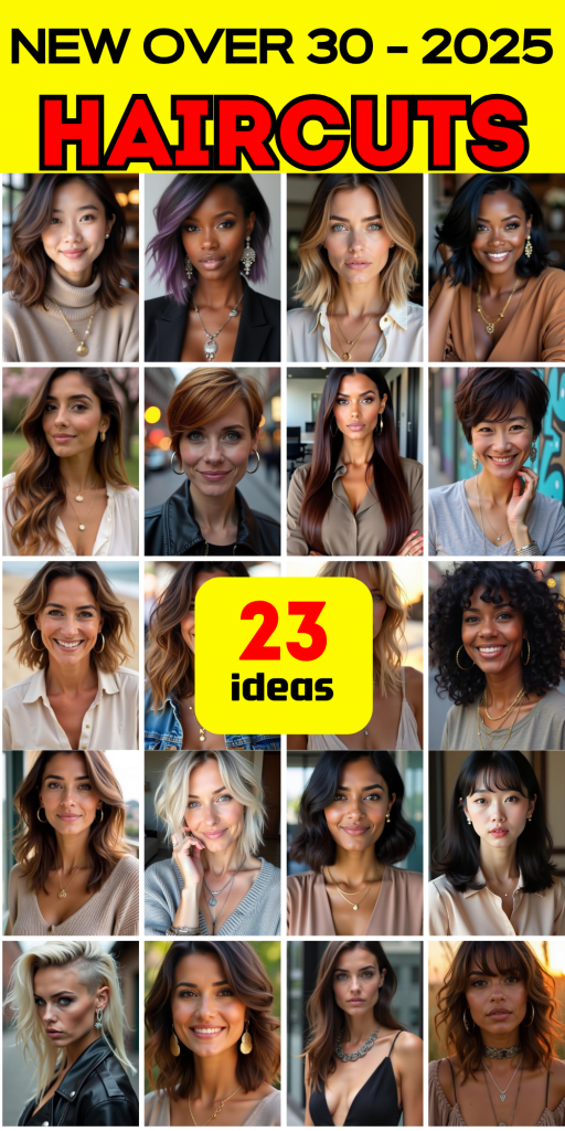 23 Trendy Haircuts for Women Over 30 in 2025: 23 Modern Styles for a Fresh Look