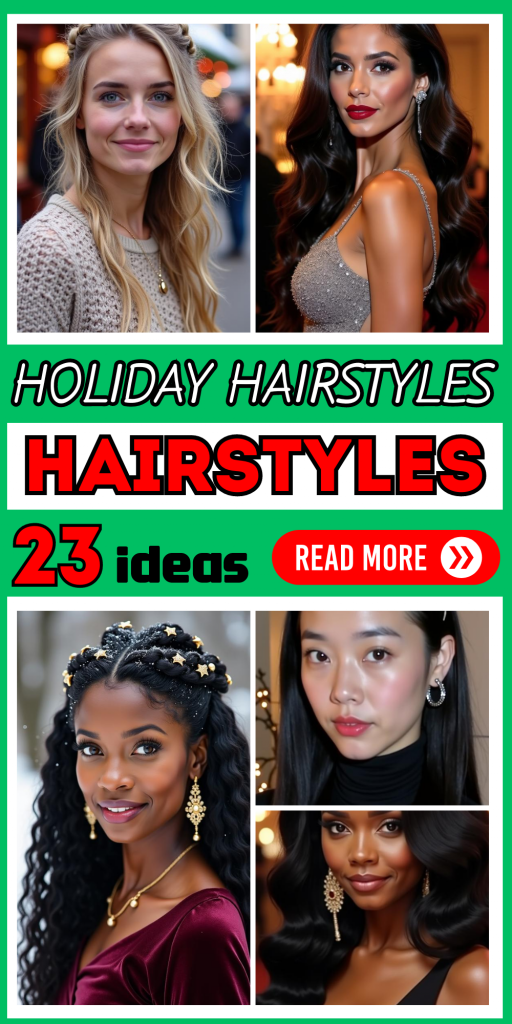 23 Gorgeous Holiday Hairstyles for Every Hair Type and Length