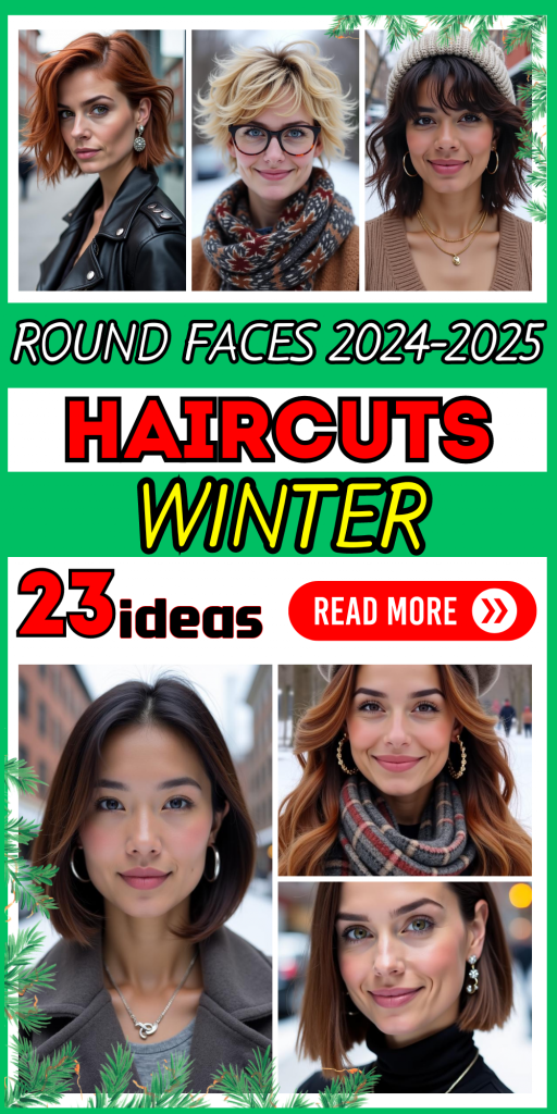 23 Top Winter Haircuts for Round Faces: Trendy Short and Long Styles for 2024-2025