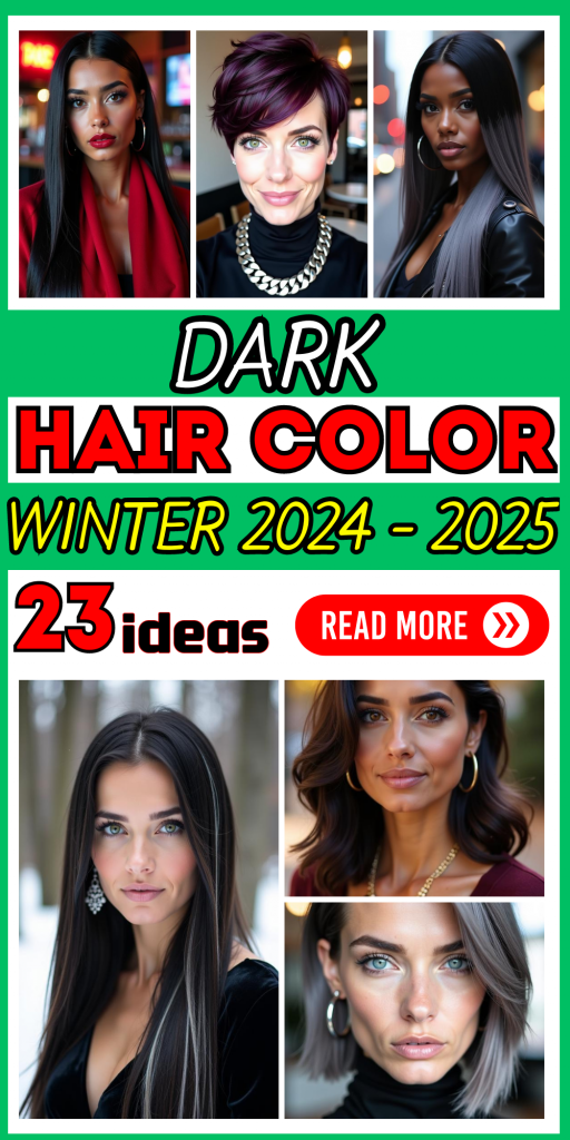 23 Dark Winter Hair Colors 2024-2025: Top Trendy Brunette Shades with Highlights & Balayage