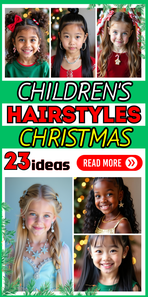 23 Festive Christmas Hairstyles for Kids | Holiday Hair Ideas