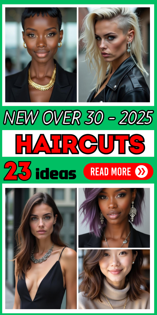 23 Trendy Haircuts for Women Over 30 in 2025: 23 Modern Styles for a Fresh Look