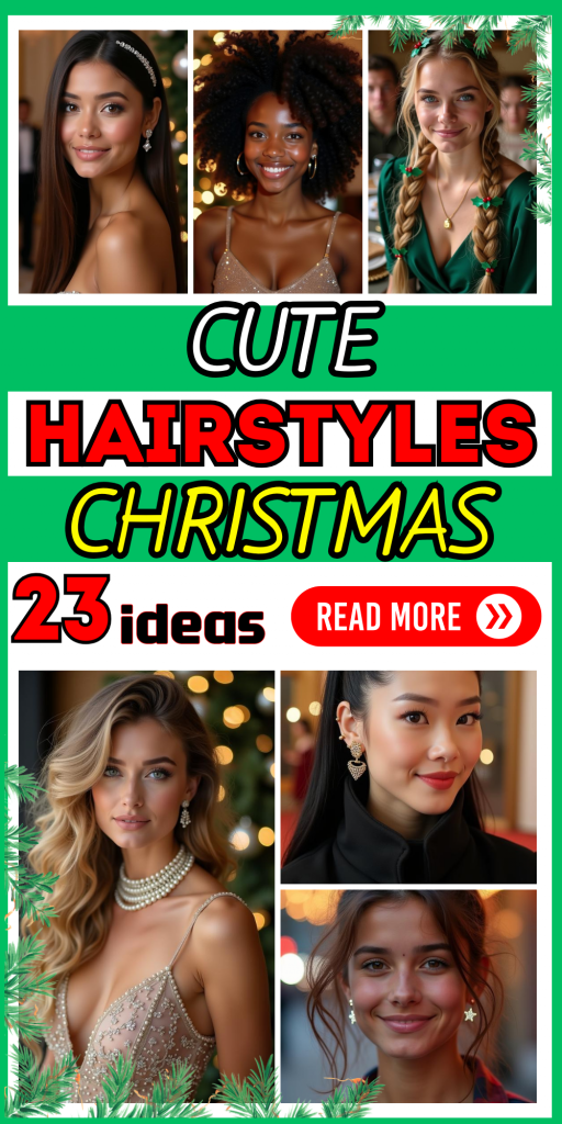 23 Cute Christmas Hairstyles for Kids, Teens & Women – Easy Holiday Looks for All Hair Types