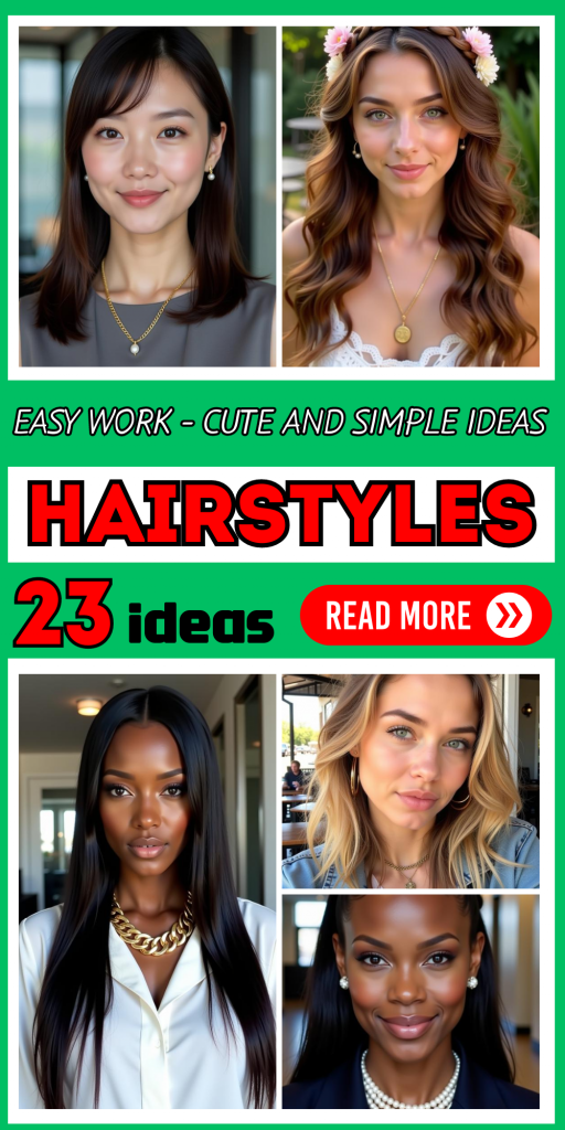 23 Easy Work Hairstyles for Medium Length Hair – Cute Ideas for Straight, Curly, and Greasy Hair