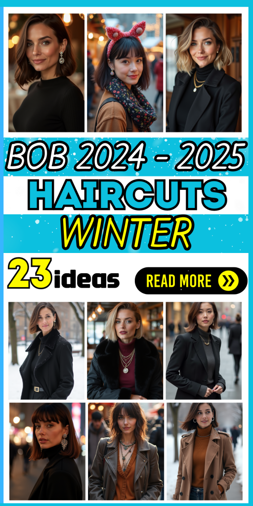 23 Winter Bob Haircuts 2024-2025: Trendy Styles and Perfect Pairings with Hats and Outfits