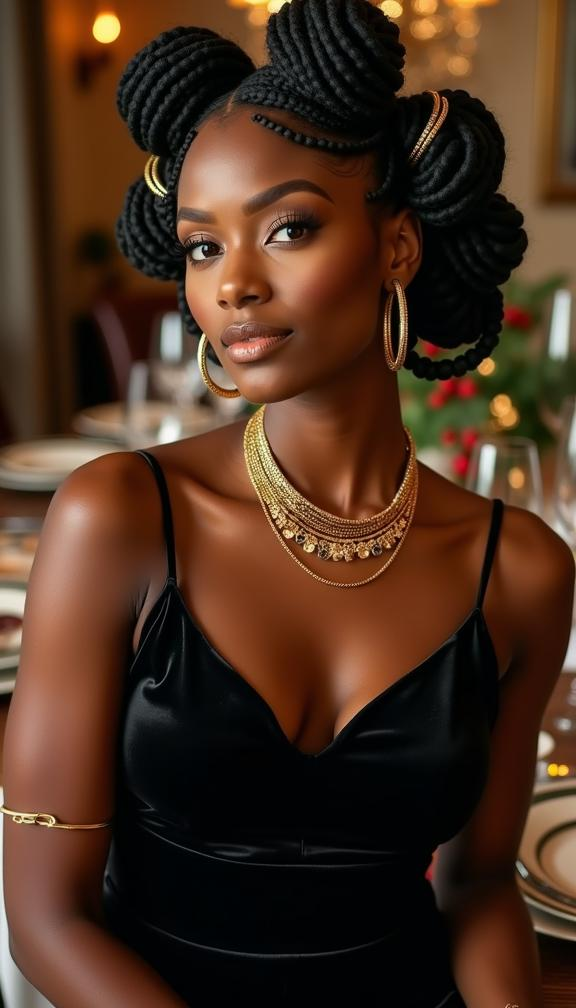 23 Stunning Christmas Hairstyles for Black Women – Braids, Wigs, and Natural Hair Ideas