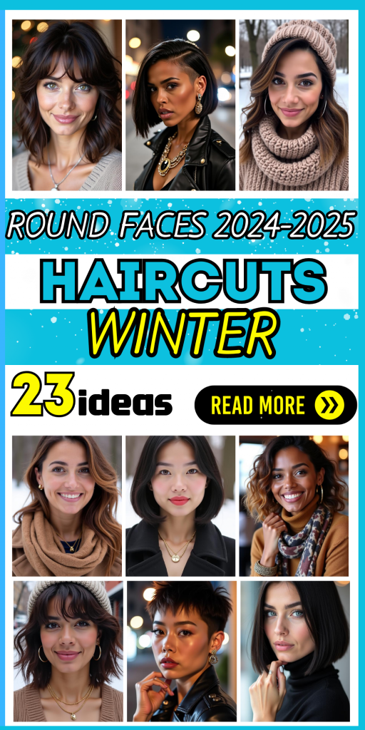 23 Top Winter Haircuts for Round Faces: Trendy Short and Long Styles for 2024-2025