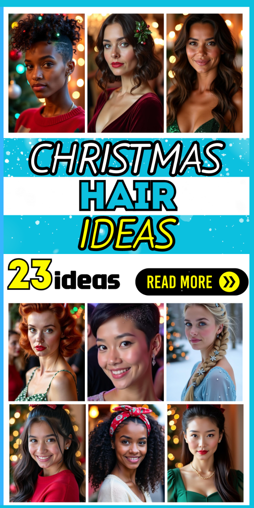 23 Fun and Easy Christmas Hair Ideas for Women, Kids, and Teens – Cute Holiday Hairstyles