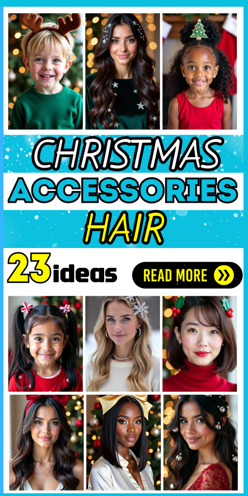 23 Stunning Christmas Hair Accessories Ideas for Women and Kids