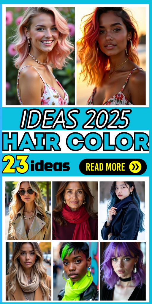 23 Top Hair Color Ideas for 2025: Bold and Beautiful Shades for Every Hair Type