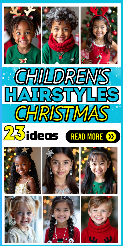 23 Festive Christmas Hairstyles for Kids | Holiday Hair Ideas