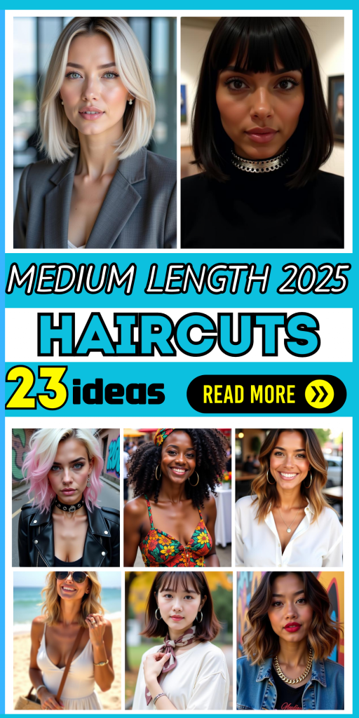 23 Top Medium-Length Haircuts for 2025: Styles You’ll Love