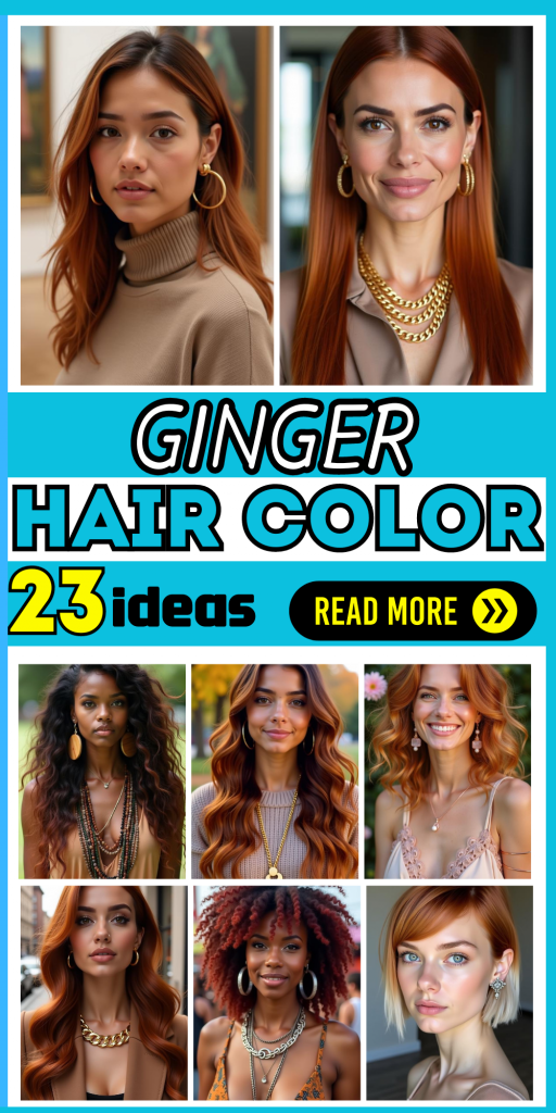 23 Stunning Ginger Hair Colors for Every Skin Tone: From Fiery Copper to Soft Strawberry Blonde