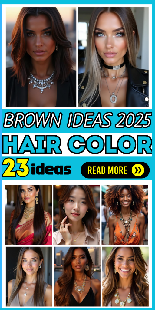 23 Top Brown Hair Color Ideas for Brunettes in 2025 – Balayage, Dark, and Blonde Highlights