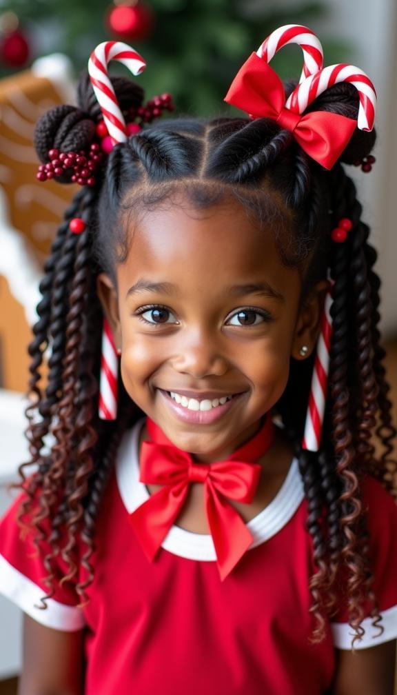 23 Festive Christmas Hairstyles for Kids | Holiday Hair Ideas