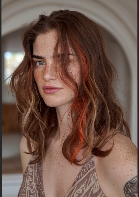 Copper Balayage Hair Color 2025: Red, Auburn, and Blonde Highlights for Natural Beauty