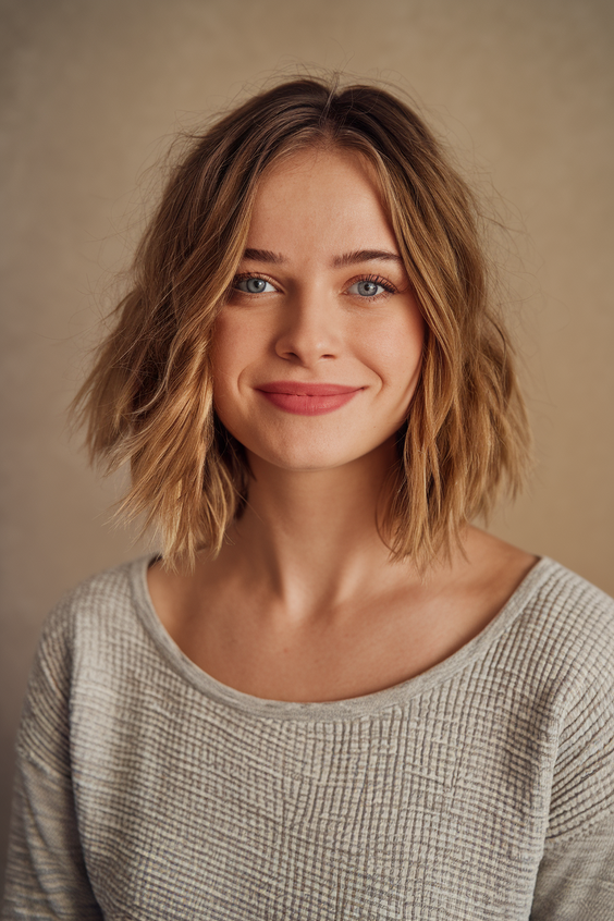 Chic Short Spring Haircuts Ideas 2025 for Oval and Round Faces