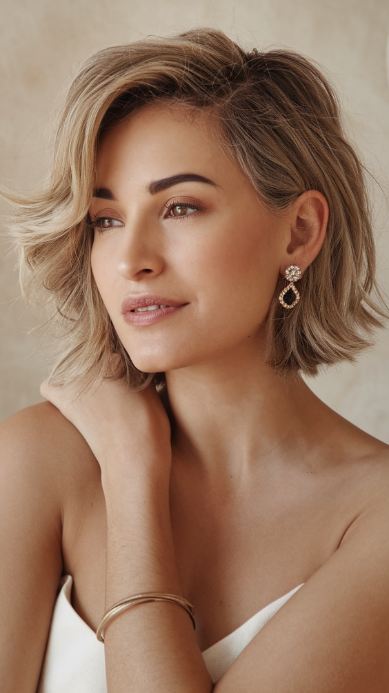 Chic Short Spring Haircuts Ideas 2025 for Oval and Round Faces