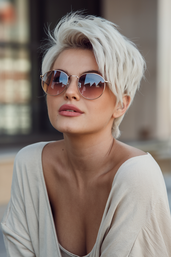 Chic Short Spring Haircuts Ideas 2025 for Oval and Round Faces