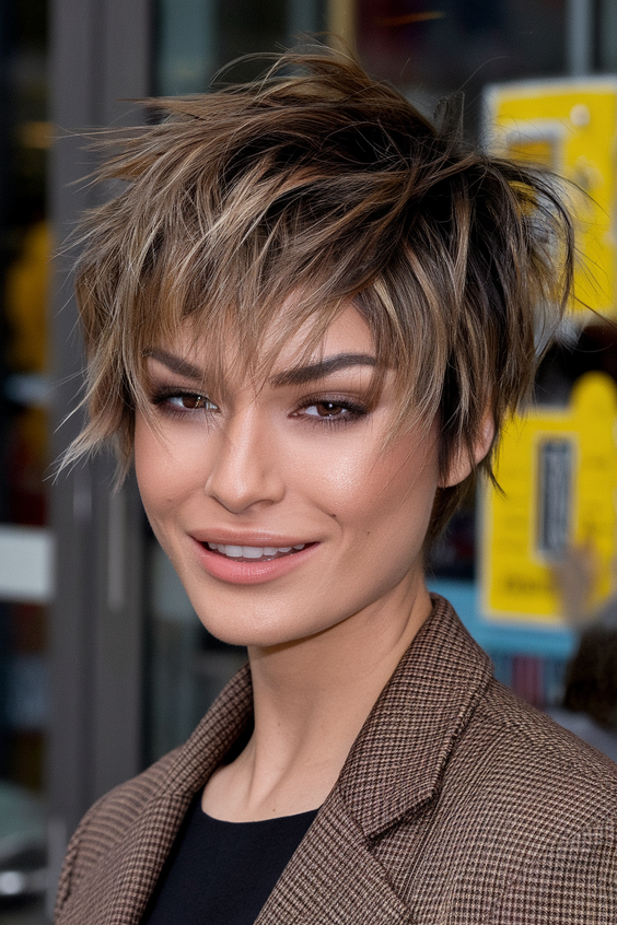 Chic Short Spring Haircuts Ideas 2025 for Oval and Round Faces