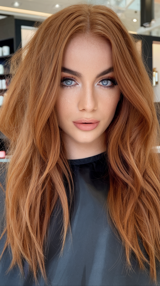 Copper Balayage Hair Color 2025: Red, Auburn, and Blonde Highlights for Natural Beauty