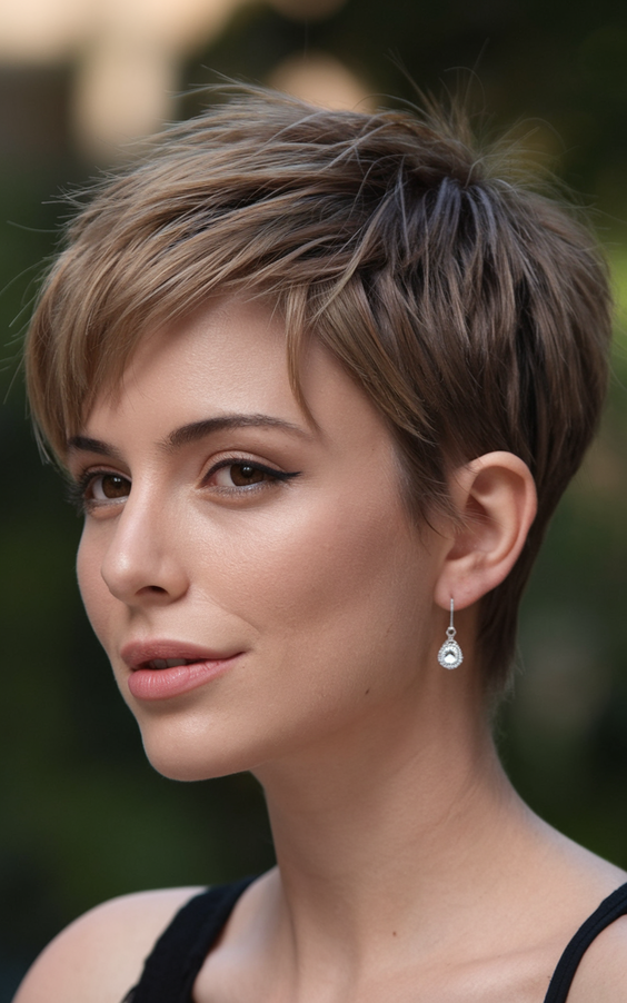 Chic Short Spring Haircuts Ideas 2025 for Oval and Round Faces