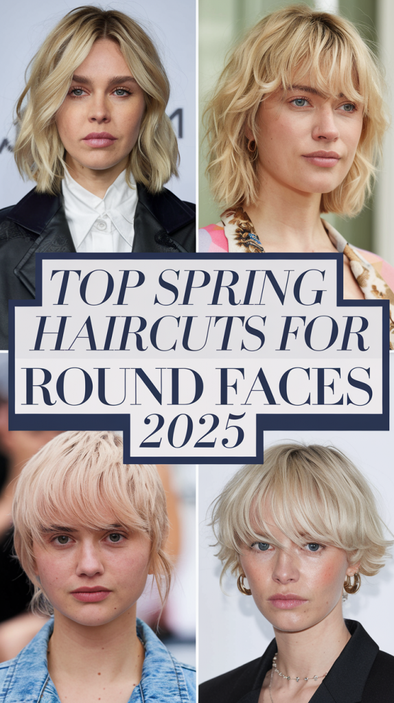 Top Spring Haircuts for Round Face Ideas 2025 – Flattering and Trendy Styles