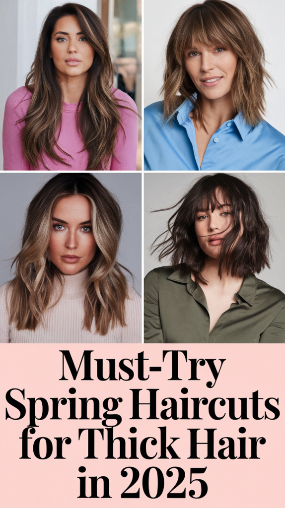 Spring Haircuts for Thick Hair: Top Styles to Try in 2025