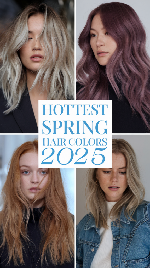 Spring Hair Colors 2025: Trendy Shades from Natural Blondes to Bold Reds