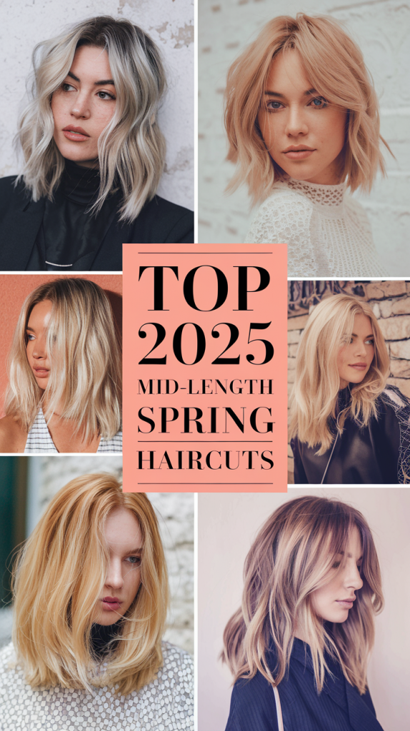 Trendy Spring Haircuts for Mid-Length Hair 2025 - Styles You’ll Love