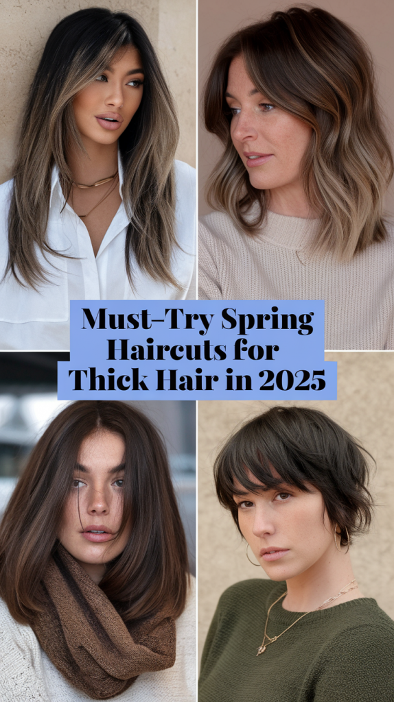 Spring Haircuts for Thick Hair: Top Styles to Try in 2025