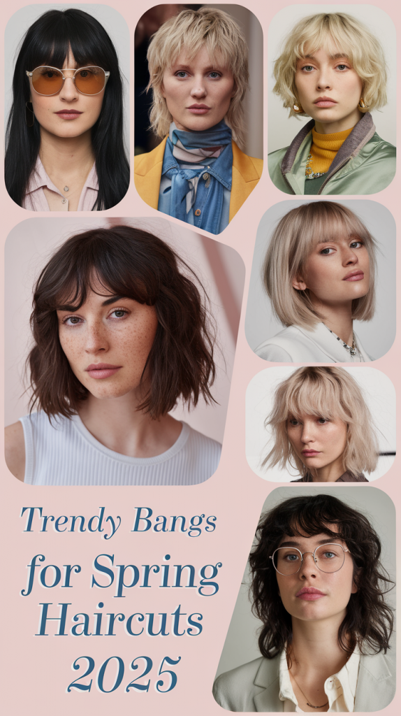 Spring Haircuts with Bangs 2025: Trendy Looks for Every Face Shape