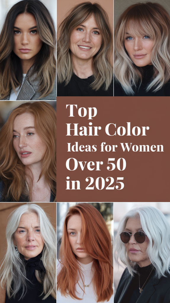 Top Hair Color Ideas for Women Over 50 in 2025 – Stylish Looks