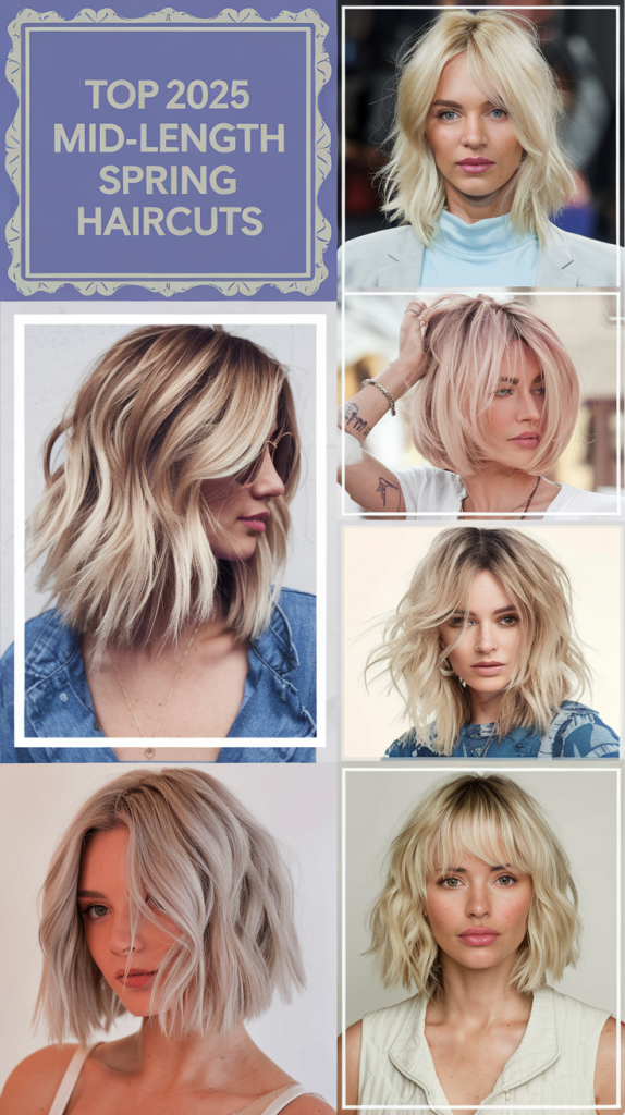 Trendy Spring Haircuts for Mid-Length Hair 2025 - Styles You’ll Love