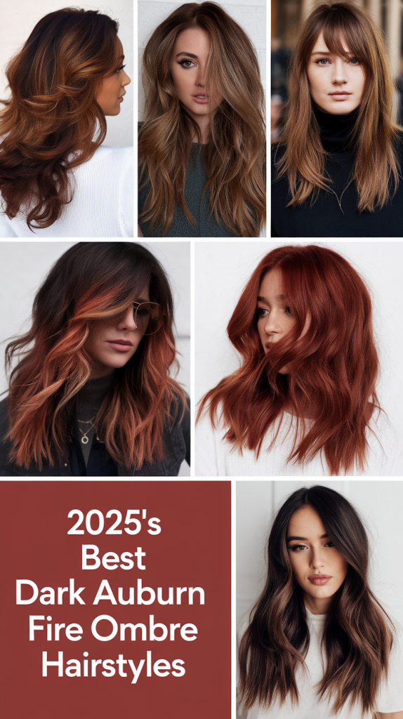 Dark Auburn Fire Ombre Hair Color 2025: Bold, Vibrant Trends to Try