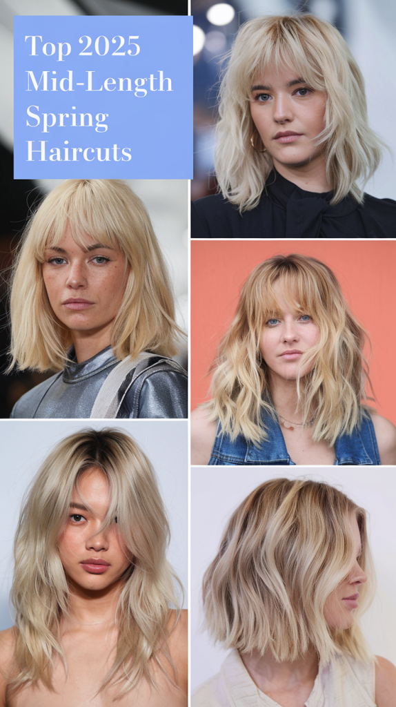 Trendy Spring Haircuts for Mid-Length Hair 2025 - Styles You’ll Love