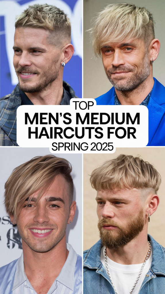 Men’s Spring Haircuts: Chic Medium Cuts for 2025 – Trendy Looks You’ll Love