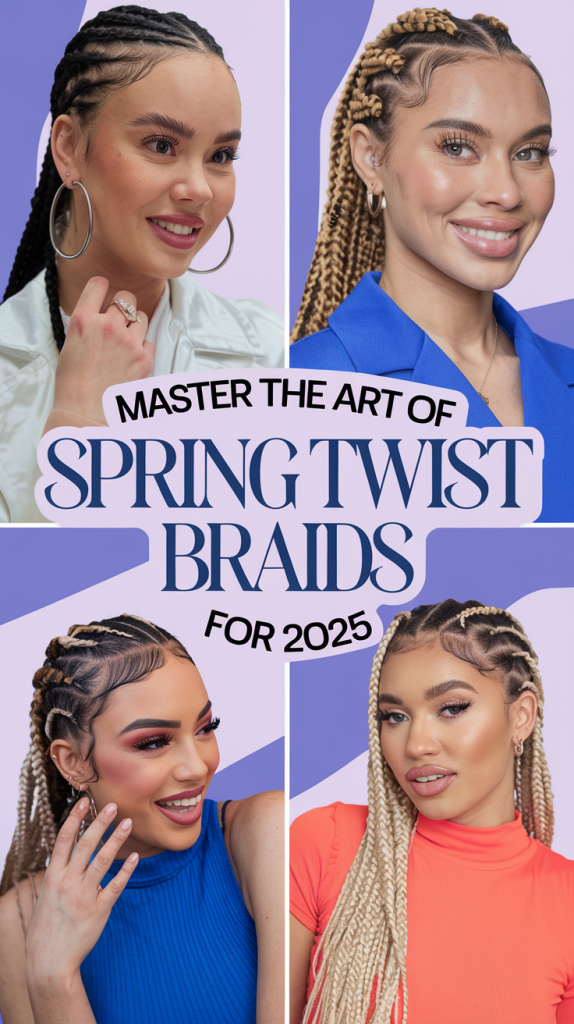 Spring Twist Braids: Trendy Style for 2025 – Top Ideas