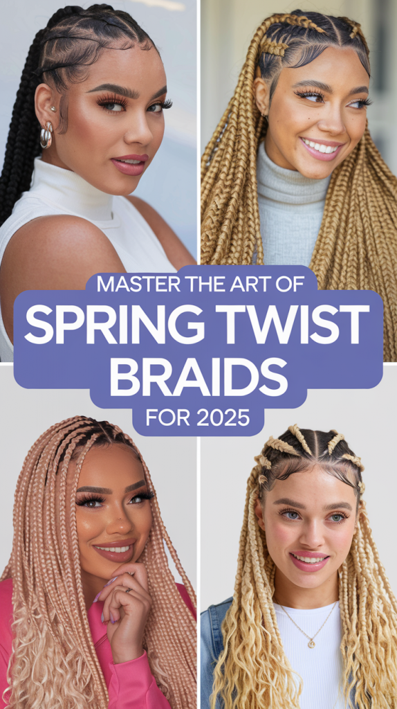 Spring Twist Braids: Trendy Style for 2025 – Top Ideas