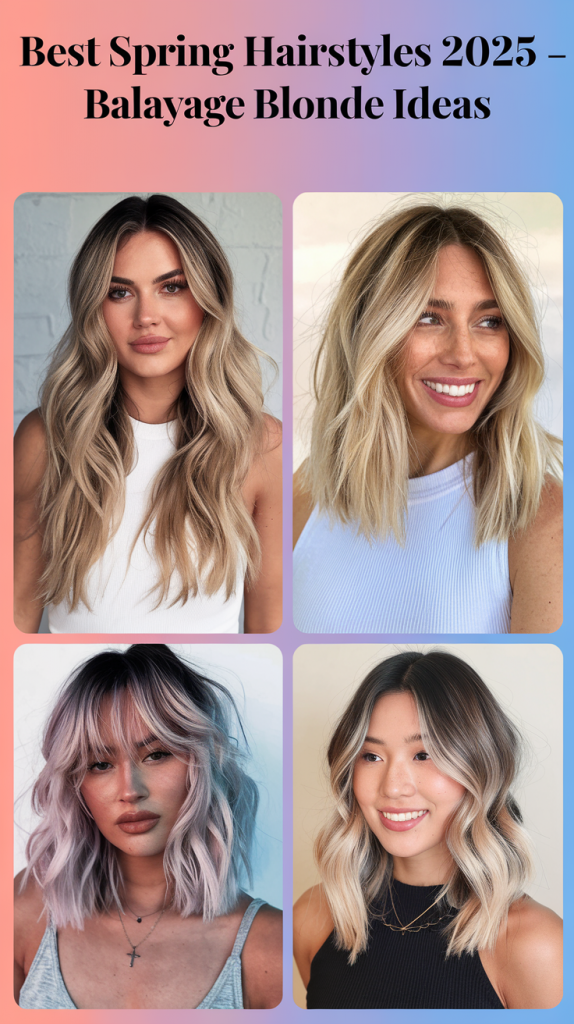 Spring Balayage Blonde Hair Color Ideas 2025 – Stunning Trends for All Hair Types