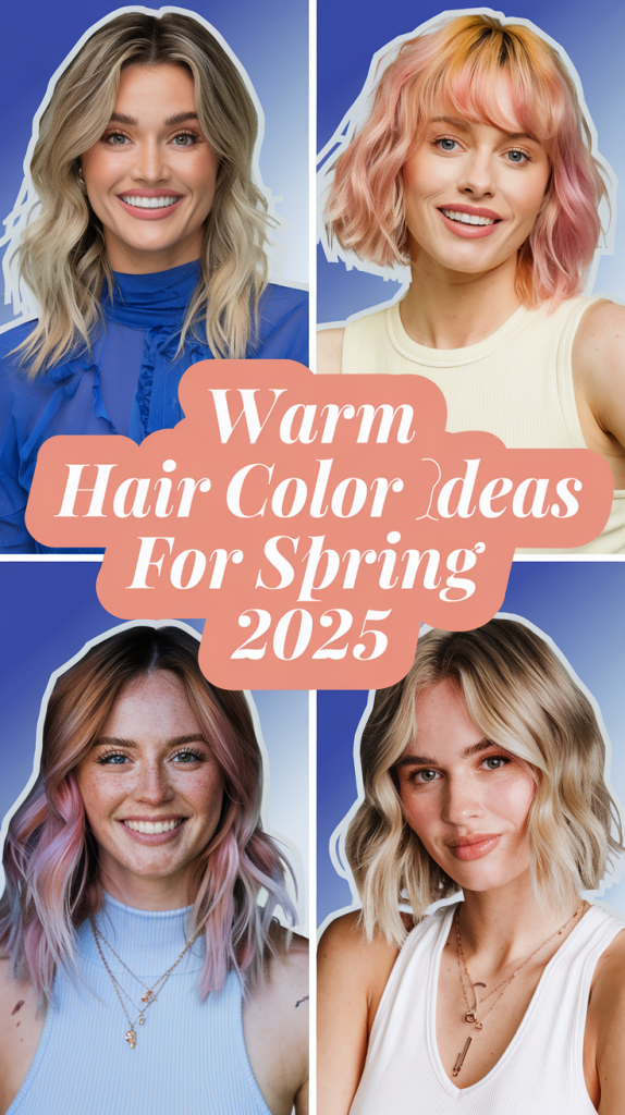 Spring Warm Hair Color Ideas 2025: Embrace Bright and Soft Palettes