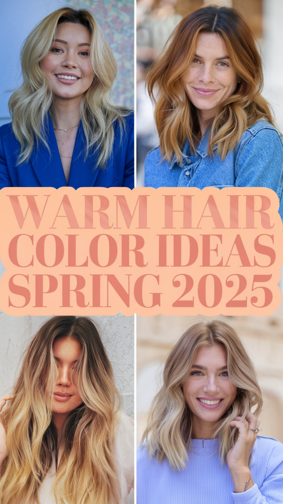 Spring Warm Hair Color Ideas 2025: Embrace Bright and Soft Palettes