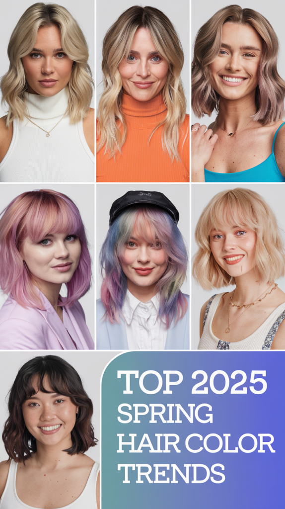 Warm Spring Hair Color Trends: Radiant Shades for 2025