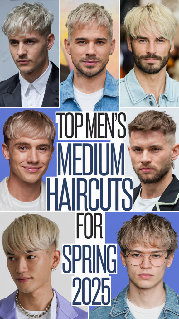 Men’s Spring Haircuts: Chic Medium Cuts for 2025 – Trendy Looks You’ll Love